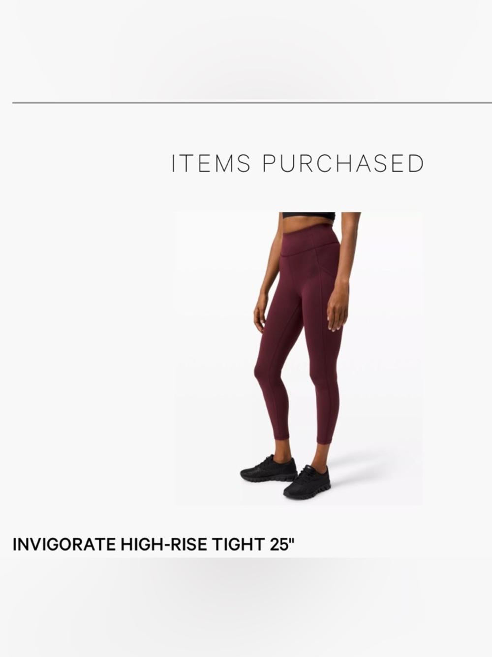 Lululemon Invigorate High Rise Tight